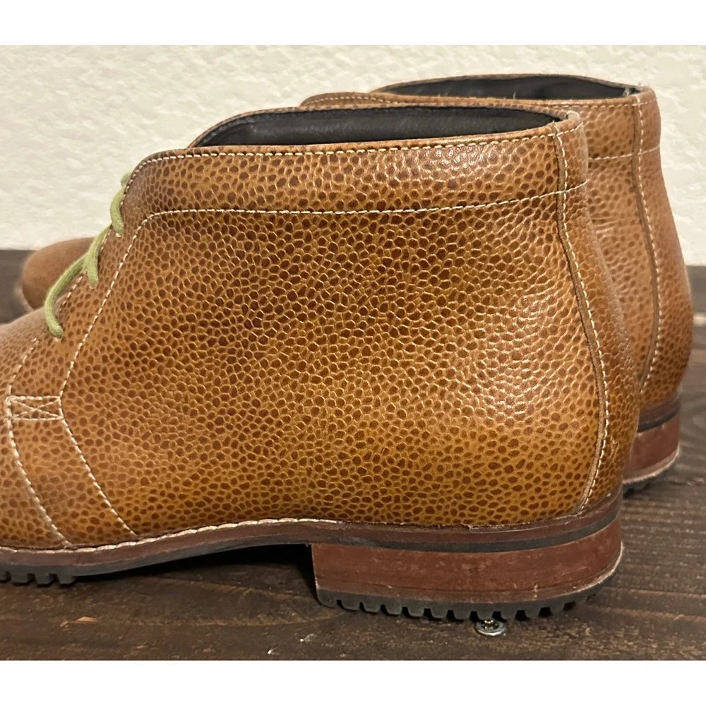 Cole Haan Air Winslow Chukka II Brown Pebbled Leather Waterproof Boots 10M
